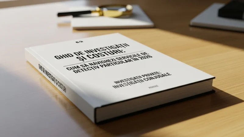 Ghid de Investigații și Costuri: Cum să Navighezi Serviciile de Detectiv Particular în 2026